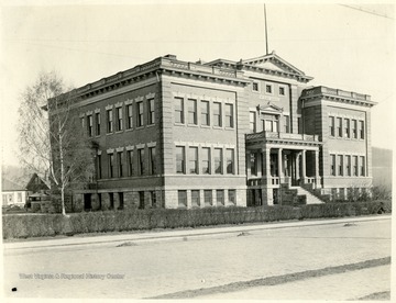 View of the First Ward School Building on S. Davis Avenue in Elkins, West Virginia.