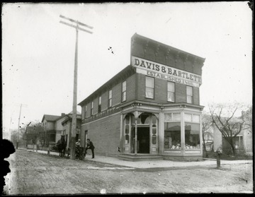 Davis and Bartlett Store on a corner of a street in Grafton, W. Va.