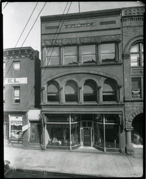 The front of Joliffe's Department Store on Main Street in Grafton, West Virginia.