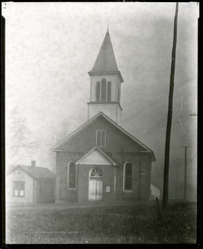 First Ward Methodist Episcopal Church building on the corner of W. Main Street and Church Street in Fetterman, Grafton, West Virginia.