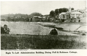 Buildings are right to left on the campus of the West Virginia Industrial School for Boys at Grafton, W. Va.