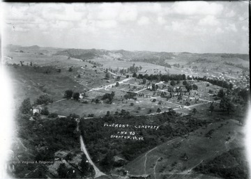 Aerial view of the Bluemont Cemetery in Grafton, W. Va.