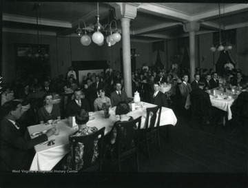 People attending a banquet in Grafton, W. Va.