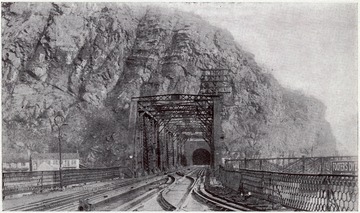 B. and O. Tunnel going under Maryland Heights in Harpers Ferry, W. Va.