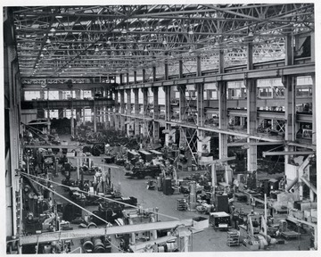 Interior of the C. and O. Machine Shops in Huntington, West Virginia.
