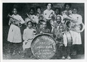 Students pose with their instruments.