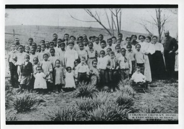 Group portrait of students outside.