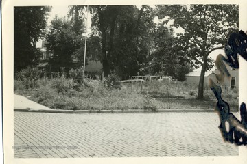 'Taken about July 21, 1934, showing playground at 6th Avenue and 14th Street one year after it was opened by the Oley School P.T.A.'