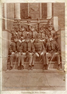 Commissioned and Staff Officers of the Greenbrier Military School in Lewisburg, West Virginia.