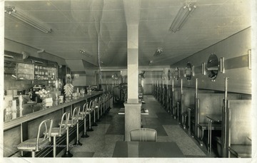 The interior of Princes Restaurant in Martinsburg, West Virginia.