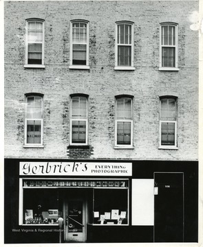 The front of Gerbrick's Everything Photographic Store in Martinsburg, West Virginia.