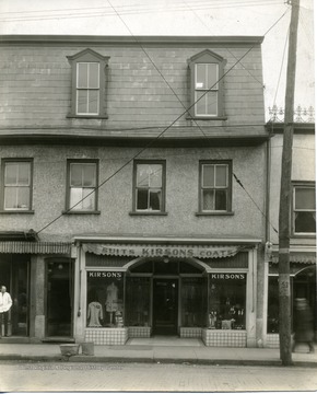 The front of Kirson's Clothing Store in Martinsburg, West Virginia.