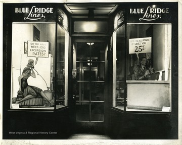 The front of the Blue Ridge Lines Store in Martinsburg, West Virginia.