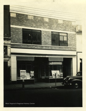 The front of an unidentified store in Martinsburg, West Virginia.