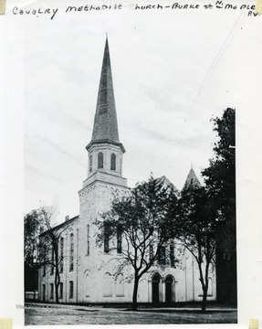 The Cavalry (?)Methodist Church, located on Burke Street and North Maple Avenue in Martinsburg, West Virginia.