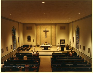 A church service in Martinsburg, West Virginia.