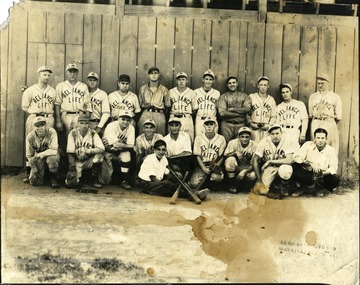 Team picture of the Reliance Life baseball team, Martinsburg, W. Va.