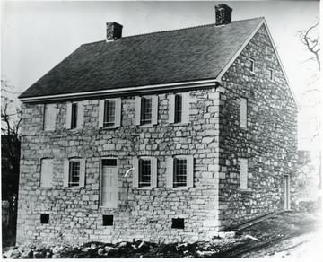 Stone home of Adam Stephens, founder of Martinsburg.