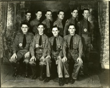 Group portrait of the Civil Air Patrol in uniform.