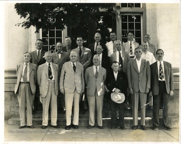 A group portrait of judges and lawyers of Martinsburg, West Virginia.