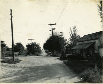 Scene of a dirt road with houses on the side of the road, Martinsburg, W. Va.