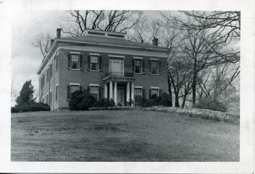 'James McNeil Stephenson Home built 1852, 'Oaklands.' Now Parkersburg 7th Street. See Parkersburg Sentinel June 27, 1939.'