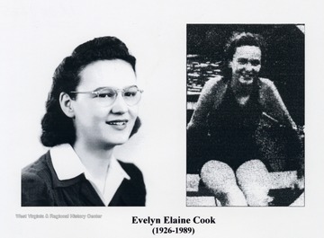 'Evelyn Elaine Cook, 1926-1989. Clarington now claims the youngest feminine pilot on the Ohio in the person of Evelyn Elaine Cook, 13, a high school freshman. She is known from Steubenville to Marietta as the pilot of the small towboat Rescue, owned by her father, boat builder and river man Charles Cook.'