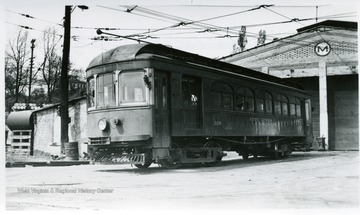 'Monongahela - West Penn Rys.; No. 228; Builder Unknown; Seats 40 passengers; At Parkersburg'