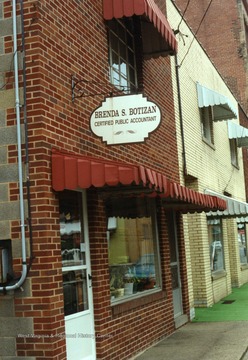 Outside of Brenda S. Botizan, certified public accountant's office, Sistersville, W. Va.