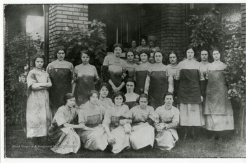 Workers of the American Sheet and Tin Plate Mill of Morgantown, West Virginia pose for a group photo.