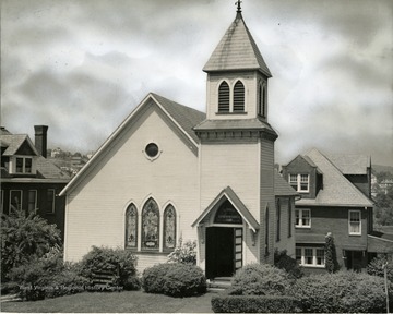 The front of the St. Paul's Lutheran Church in Morgantown, West Virginia.