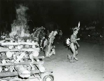 'Dance at a scout camp'. One person in the photo is 'Andy Wilkens'. 