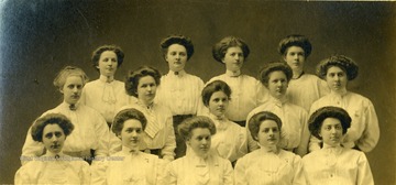 The women of the Rippers Sewing club include: 'Jessie Fitch, Anna Johnson, Katie Fitch, Jinnie Vance, Clara Smith, Nell Steele, Helen Treat, Edith Bailey, Pearl (Bobby) Reiner, Ada Reiner, Ida Sutherland, Nan Brooke, Lucy Wilson, Sadie Garlow.' 