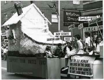 United Fund float in the Labor Day parade in Morgantown, W. Va.