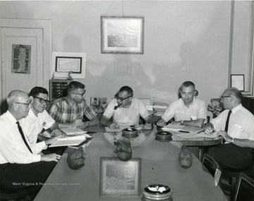 Some of the members are Milton Cohen, far left, Bill Leyhe, center, and A.J. Dickey, far right. 
