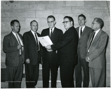 From right to left are Earl Core and W. A. VanEck.