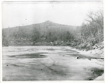View from a partially frozen Monongahela River.