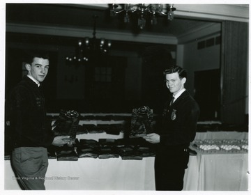 William Brown (left) and Charles Everly (right) show off their awards.
