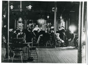 The interior of a bar in Morgantown, West Virginia.