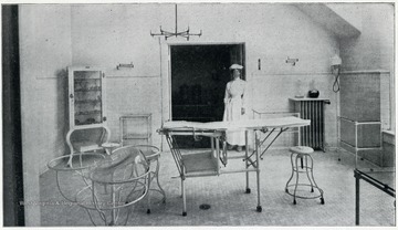 Nurse in an Operating Room in the Miners' Hospital Number Two located in Fayette County.