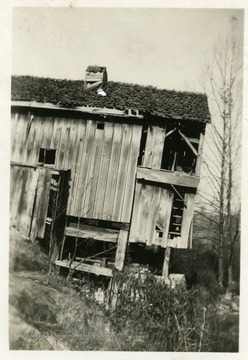 View of Vannoy's Grist Mill which was built in 1860 in Barbour County, West Virginia.