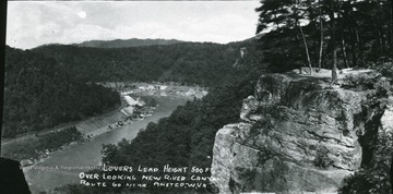 Lover's Leap is 500 feet high and over looks the New River Canyon on Route 60 near Ansted West Virginia.