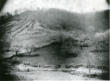 View of Henry O. B. Keadle's farm near Jeffrey in Boone County.