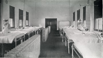 Patients in White Ward at the Miners' Hospital No. 2 in Fayette County.