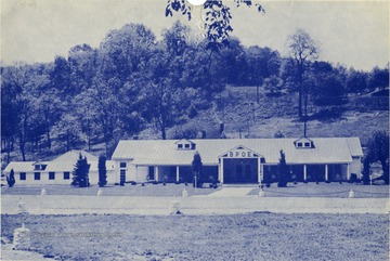 New Wellsburg Elks' Country Home located on the banks of beautiful Buffalo Creek near Wellsburg, W. Va.