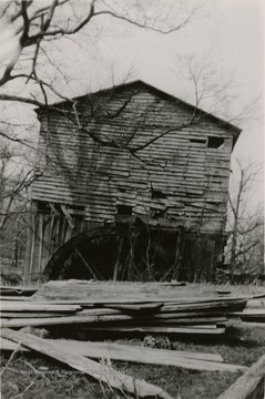 View of Johnson's Grist Mill in Barbour County. This grist mill was built in 1854.