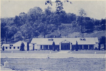 'The new Wellsburg Elks' Country Home located on the banks of Beautiful Buffalo Creek near Wellsburg, W. Va. in Brooke County.'