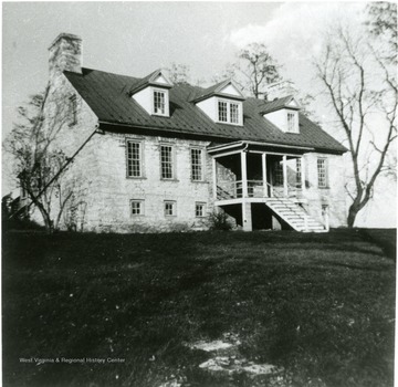 View of 'Traveller's Rest' the home of General Horatio Gates, 1773-1790 Berkeley County, W. Va.