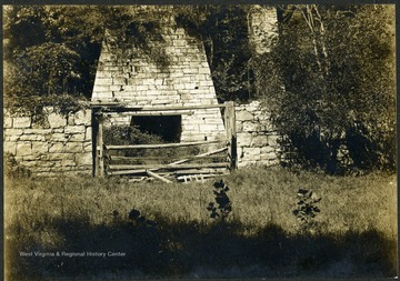 View of an capon furnace stack near Wardensville in Hardy County.