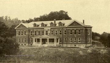 A view of Silver Hall at the West Virginia Industrial Home for Girls.